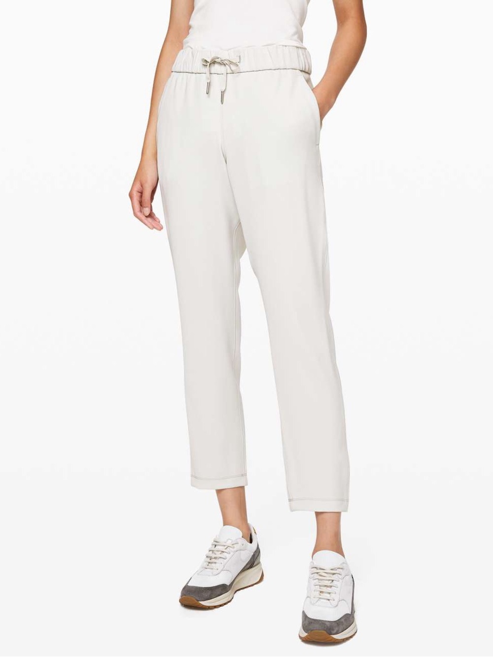 Lululemon On the Fly 7/8 Pant Woven Cream
